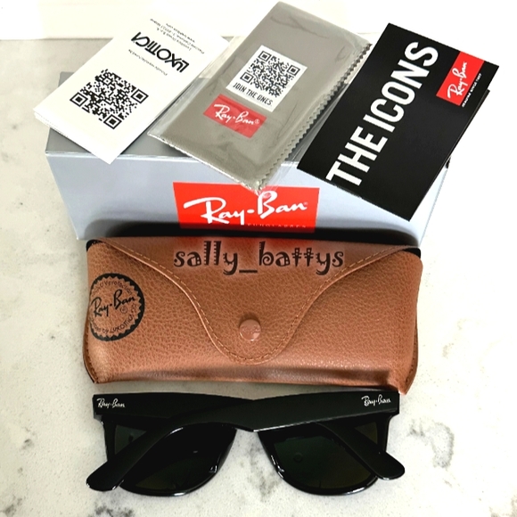 RayBan (Store Display) Wayfarer Blue Mirror RB2140 - Picture 10 of 17